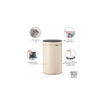 Brabantia Touch Bin Poubelle - 40 litres - seau intérieur en plastique - soft beige SW1117323