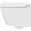 Duravit Viu WC suspendu sans rebord compact à chasse profonde 37x48cm avec fixation dissimulée blanc SW297127