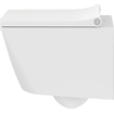 Duravit Viu WC-zitting 43.3x37.1x4.38cm compact met softclose met quickrelease Kunststof wit Glanzend SW297113