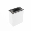MONDIAZ TURE-DLUX Meuble de toilettes 40 cm Talc. Lavabo EDEN Lava position milieu. Sans trou de robinet. SW1103597