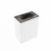 MONDIAZ TURE-DLUX Meuble toilette - 40cm - Talc - EDEN - vasque Lava - position centrale - sans trou de robinet SW1103597
