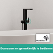 Hansgrohe Tecturis badkraan vrijstaand matzwart SW918492