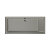 Xenz Kristal Ligbad - 170x75x48 - afvoer Midden - acryl - cement SW378458
