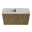 Mondiaz JOYA-DLUX Meuble de salle de bains 70cm - couleur Dusk - Vasque FAYE position Gauche Sans trou de robinet couleur Glace SW1423151