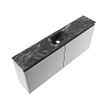 MONDIAZ TURE-DLUX Meuble toilette - 120cm - Plata - EDEN - vasque Lava - position centrale - sans trou de robinet SW1103989