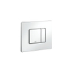QeramiQ Dely Swirl Pack WC - 36,5x53cm - réservoir encastré Grohe Rapid - abattant mince - plaque de commande blanche - boutons rectangulaires - blanc brillant SW1126082