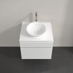 Villeroy & Boch Legato Meuble sous lavabo avec 2 tiroirs pour lavabo à poser 60x50x55cm blanc brillant 0124621