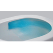 QeramiQ Dely Swirl WC suspendu - 36.5x53cm - à fond creux - sans bride - abattant slim - blanc mat SW1026264