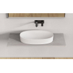 Ideavit Solidcliff-70 Vasque à poser Ovale 70x35x12,5cm Solid surface Blanc mat SW303629
