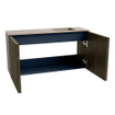 Mondiaz JOYA-DLUX 80cm toiletmeubel - kleur Shadow - Wastafel FAYE positie Rechts 1 kraangat kleur Arena. SW1424804