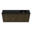 Mondiaz JOYA 100cm meuble de salle de bains - couleur Shadow - Vasque FAYE position Droite Sans trou de robinet couleur Urban. SW1421524