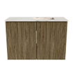 Mondiaz JOYA-DLUX 60cm meuble de salle de bains sous lavabo - couleur Dusk - Vasque FAYE position Droite 1 trou de robinet couleur Frappe. SW1423062