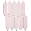La Mosaic Factory Paris carreau mosaïque - 25,5x31,5cm - carrelage mural - Hexagone/Hexagone - Porcelaine Rose Brillant SW471151