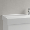 Villeroy & Boch Collaro lavabo à poser sur meuble - 120x47cm - avec trop-plein 1 trou de robinet CeramicPlus stone white SW358339