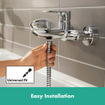 Hansgrohe Rebris Mitigeur bain monotrou apparent chrome SW803066