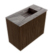 Mondiaz JOYA-DLUX Meuble de toilette 50cm - couleur Walnut - Vasque FAYE position Droite 1 trou de robinet couleur Sombra. SW1424732