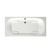 Xenz Kanaga Duobad - 190x90x53 - afvoer Midden - acryl - wit mat SW103332