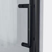 Marenza Neptune 6211 Porte de douche - 70x200cm - profilé - verre de sécurité - anti-calcaire - noir mat SW538536