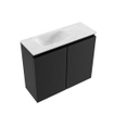 MONDIAZ TURE-DLUX Meuble toilette - 60cm - Urban - EDEN - vasque Opalo - position gauche - 1 trou de robinet SW1104178