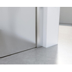 Fortifura Galeria inloopdouche - 60x200cm - mat glas - wandarm - Geborsteld RVS PVD (RVS) SW876817