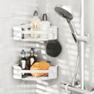 Umbra Flex panier de douche - 30x19x9cm - montage d'angle - auto-adhésif - ABS Blanc SW928296