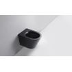 FugaFlow Eccelente Pietra Wandclosetpack - 36.3x51.7cm - diepspoel - rimless - 35mm zitting - mat zwart SW1469370