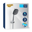 Grohe Vitalio Comfort QuickFix Support pommeau de douche - Ø11cm -3 jets - 8.0l/min - avec support - flexible 175cm - chrome SW1028247