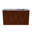 Mondiaz JOYA-DLUX Meuble de toilette 70cm - couleur Ruby - Lavabo FAYE position Droite Sans trou de robinet couleur Sombra. SW1425662