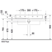 Duravit Vero lavabo 100x47 cm avec 1x trou de robinet blanc 0305315