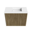 Mondiaz JOYA 50cm meuble de toilette - couleur Dusk - Vasque FAYE position Droite Sans trou de robinet couleur Talc SW1421584