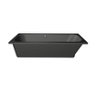 Xenz Aruba baignoire - 180x80cm - avec trop-plein - sans bonde - Acrylique Ebony mat SW103124