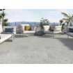 ÉCHANTILLON Baldocer Cerámica Carrelage de sol et mural Nover Steel Rectifié Terrazzo Mat Gris SW736057