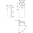 Hansgrohe Xilesa E Meuble lavabo pour lave-mains - 34x24cm - charnière gauche - blanc mat SW1406582