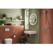 Hansgrohe Xarita Lite S Spiegel - 70cm - rond - led verlichting - wandschakelaar - mat wit SW1165021