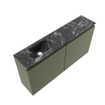 MONDIAZ TURE-DLUX Meuble toilette - 100cm - Army - EDEN - vasque Lava - position gauche - 1 trou de robinet SW1103686