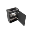 MONDIAZ TURE-DLUX Meuble de toilettes 40cm Dark Grey. EDEN lavabo Lava position milieu. Sans trou de robinet. SW1103737