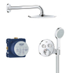 GROHE Rainshower Cosmopolitan 210 Douche de tête - 21cm - 1 jet - bras mural 28,6cm - chromé GA96875