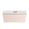 MONDIAZ TURE-DLUX Meuble toilette - 100cm - Rosee - EDEN - vasque Ostra - position centrale - sans trou de robinet SW1105038