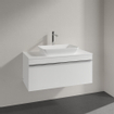 Villeroy & Boch Venticello Meuble sous lavabo 95.7x50.2x43.6cm avec 1 tiroir pour lavabo à poser central blanc brillant 1025481