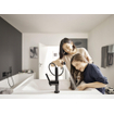 Hansgrohe Finoris wastafelmengkraan 1 - hendel Mat zwart SW651140