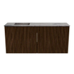 Mondiaz JOYA-DLUX 90cm meuble de salle de bains - couleur Walnut - Vasque FAYE position Gauche Sans trou de robinet couleur Sombra. SW1424728