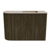 Mondiaz JOYA-DLUX 61.6cm toiletmeubel - ronding links kleur Shadow - Wastafel FAYE positie Rechts Zonder kraangat kleur Arena. SW1424826