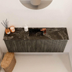 Mondiaz JOYA-DLUX 100cm toiletmeubel - kleur Shadow - Wastafel FAYE positie Midden 1 kraangat kleur Lava. SW1422864