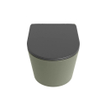 MONDIAZ LAVIE wandclosetpack - 36x53cm - diepspoel - rimless - Army (groen) - softclose - quick-release - toiletzitting - Dark grey (grijs) SW1208597