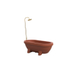 Gardentub vrijstaand (tuin)bad - 194x94x66cm - kunststof - geschikt voor buiten - mat terracotta SW1017091