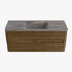 Mondiaz CIRO-DLUX Badkamermeubelset - 120x45x50cm - Solid surface wastafel Oza - 1 wasbak Midden - zonder kraangaten - 2 lades - Dusk SW1533289