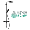 Hansgrohe Pulsify s showerpipe 260 1jet ecosmart avec 400 mat noir mat SW918177