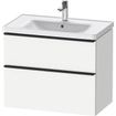 Duravit D-neo Meuble sous vasque 78.4x45.2x62.5cm 2 tiroirs Blanc mat SW641370