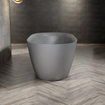 ZEZA Eloise Baignoire îlot - 170x80cm - acrylique - siphon - gris mat SW1412147