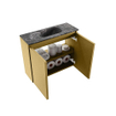 MONDIAZ TURE-DLUX Meuble toilette - 60cm - Oro - EDEN - vasque Lava - position centrale - 1 trou de robinet SW1103903